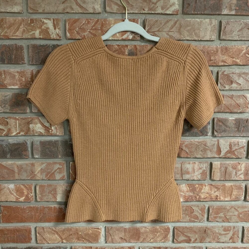 STAUD Camel Ribbed Knit Top - Picture 3 of 12